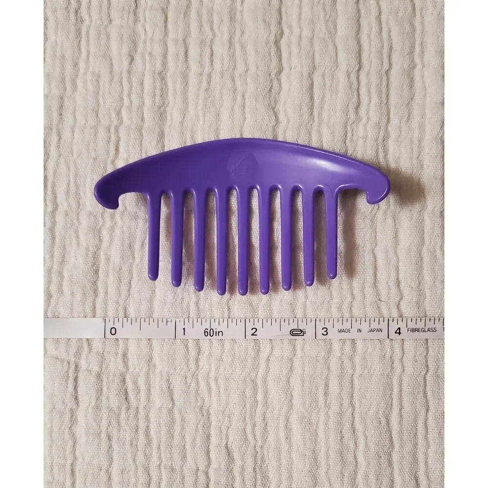 Vintage Wings Hollywood Plastic‎ Hair Comb Purple